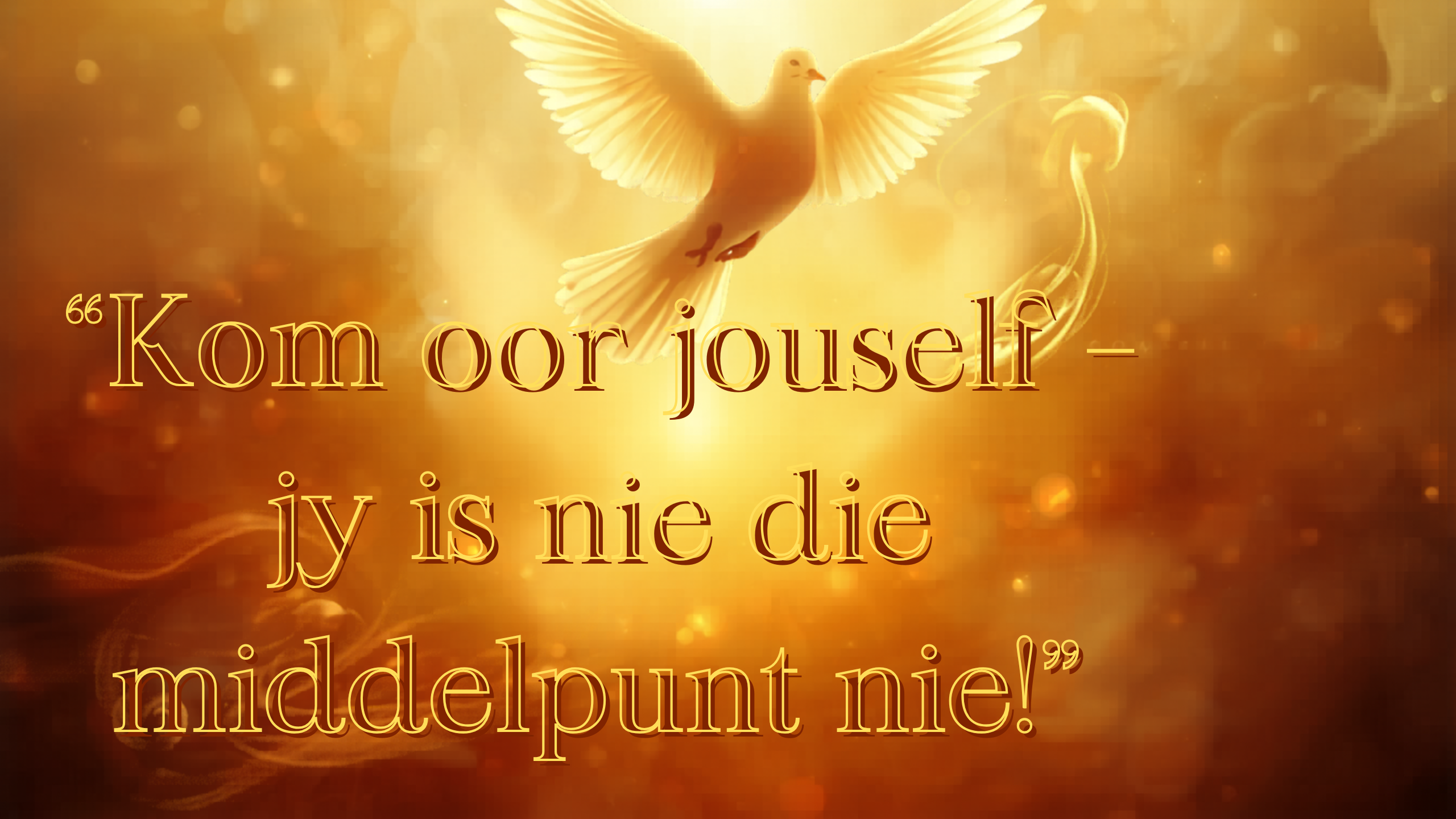 Luminous dove mid-flight for Pentecost video (2)