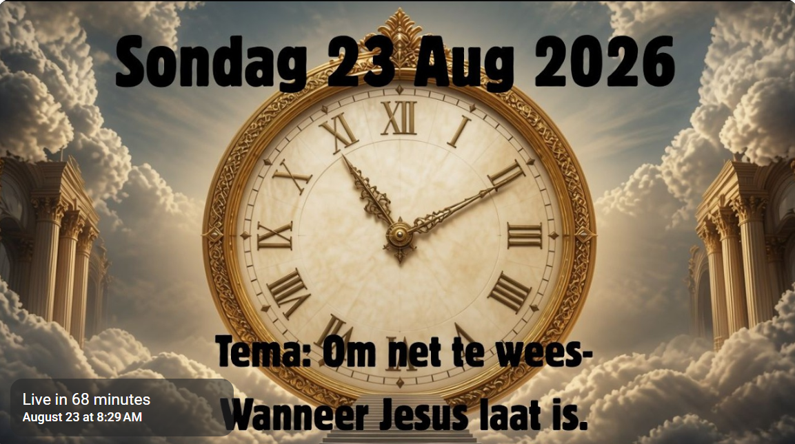 Om net te wees – Wanneer Jesus laat is